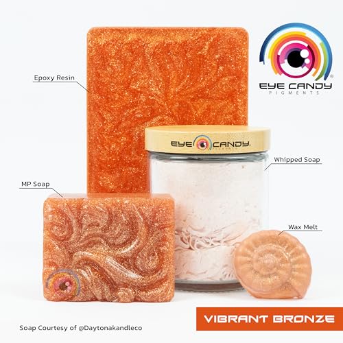 Eye Candy Pigments Premium Bronze Mica Powder - Vibrant Bronze (25gr) - for Epoxy, Resin, Soap, Paint, Woodworking, Acrylic Pouring, Bath Bombs, Fishing Lures - DIY Arts and Crafts Additive - Image 3