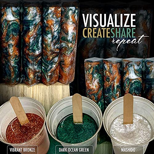 Eye Candy Pigments Premium Bronze Mica Powder - Vibrant Bronze (25gr) - for Epoxy, Resin, Soap, Paint, Woodworking, Acrylic Pouring, Bath Bombs, Fishing Lures - DIY Arts and Crafts Additive - Image 5