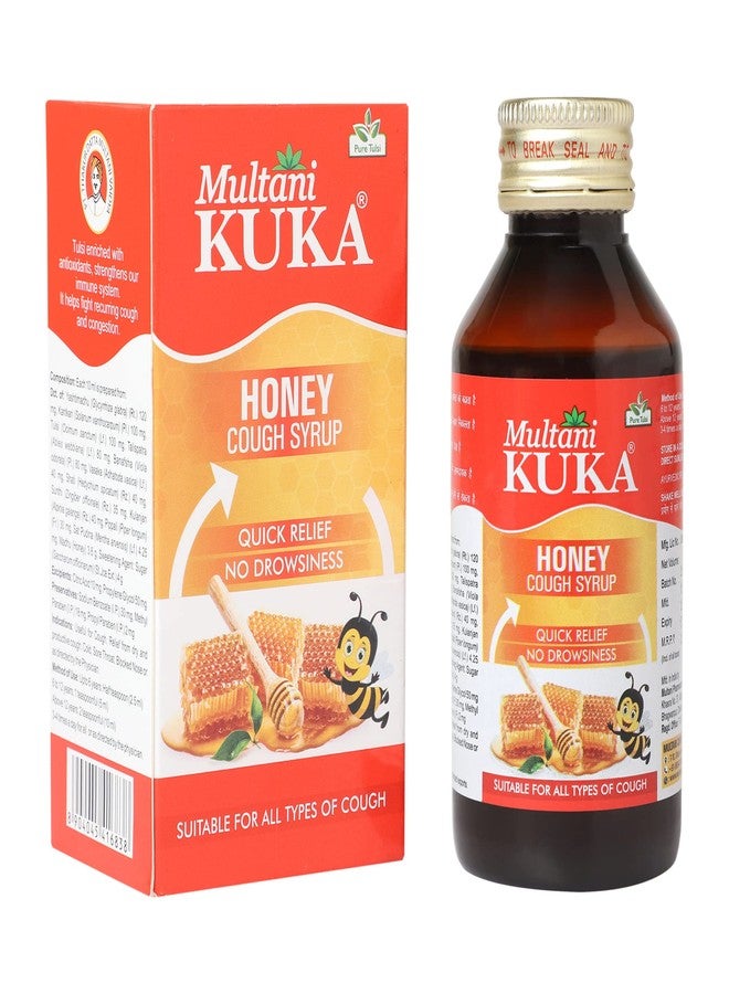 Multani Kuka Cough Syrup With Kuka Honey | Get Ayurvedic Relief from Throat Issue, Chest Congestion, All Types Of cough & Cold | 100 Ml Each - 2 Pack - Image 3
