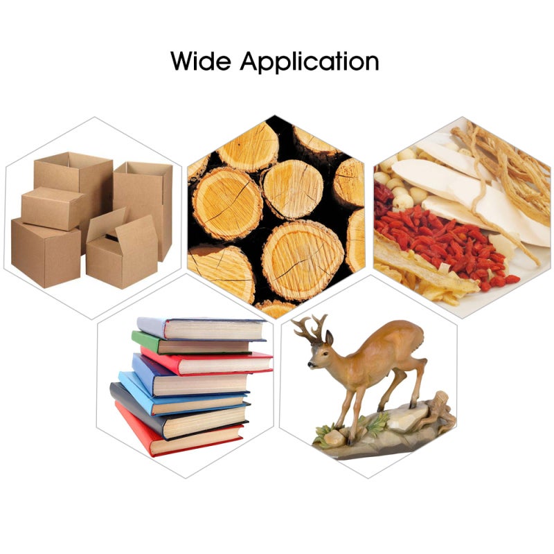SMART SENSOR Wood Meter Moisture Tester 2%-70% RH Range 0.5% Resolution - Precise Quick-Response Material Tester for Wood Bamboo Paper - Image 3