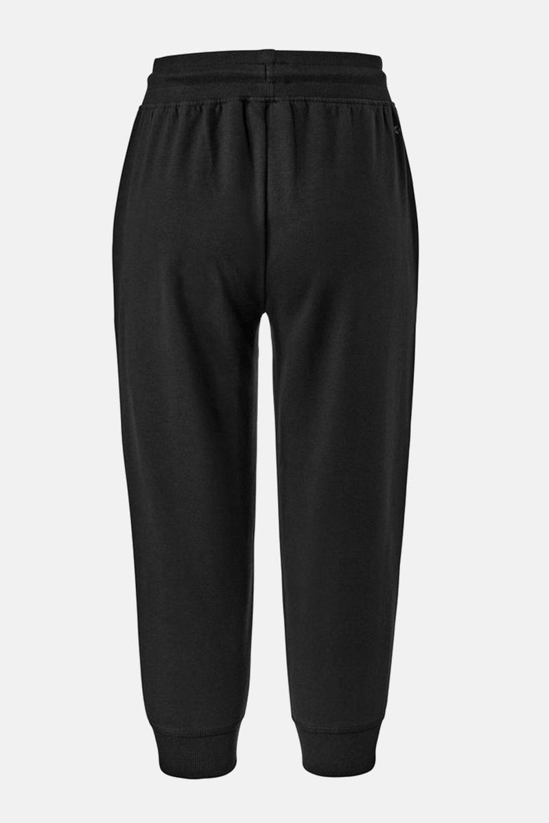 Tchibo Women Pull On Plain Cropped Sports Trouser, Black - Image 3