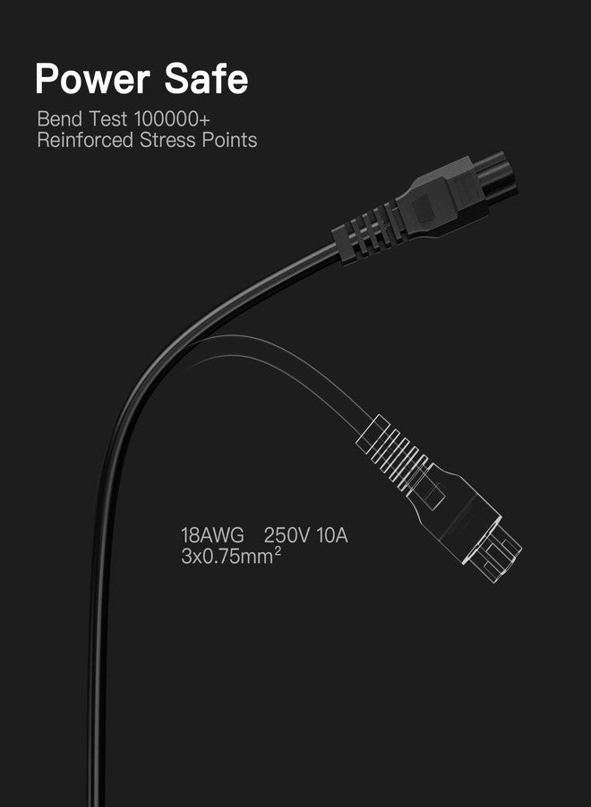 stio Fast Charging Cable Compatible with Ninebot by Segway MAX G3/G2/G30/G30P/P65/P100S/F60, 3 Prong Charging Power Cord, 6ft Power Wire Universal AC Cable US Plug Replacement Cord - Image 5