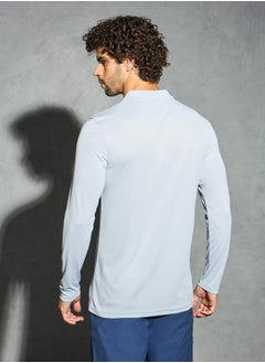 Technosport Men Solid Slim Fit Polo T-Shirt with Technocool by Styli  - Image 3