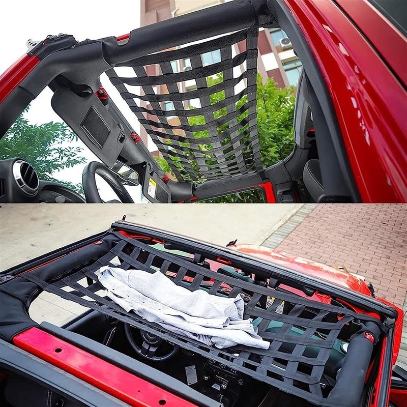 Lifting Net Straps,Cargo Hanging Net, Hanging Cargo Lifting Net, Safety Lifting Net Straps, Tear Resistant Lifting Bags, Luggage Carrier Net, Stretchable Elastic Bike Load Cargo Securing Net(Size:3 X - Image 4