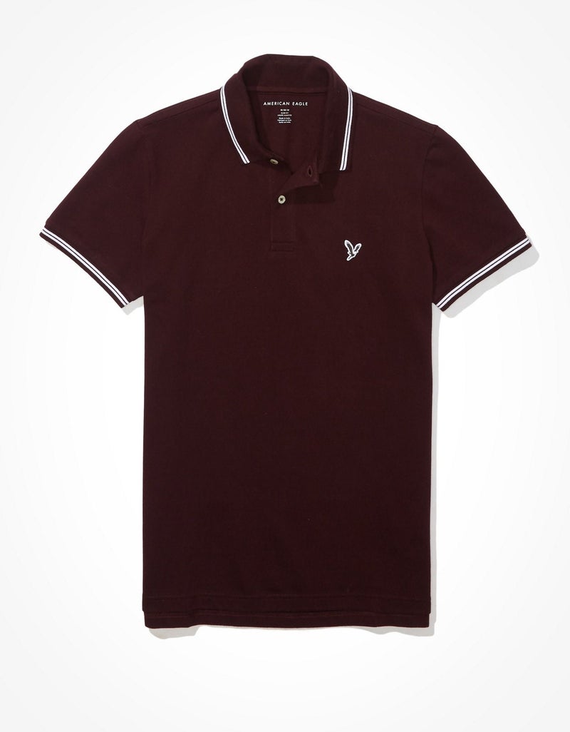 American Eagle AE Slim Fit Pique Polo Shirt - Image 3