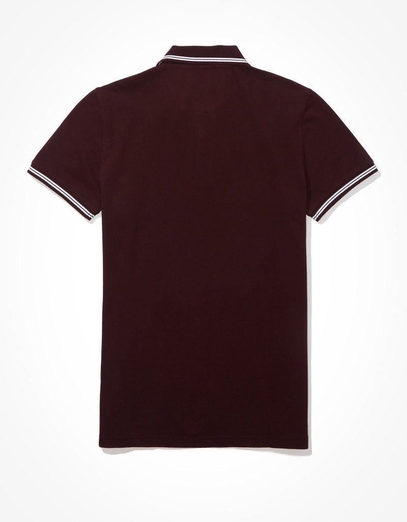 American Eagle AE Slim Fit Pique Polo Shirt - Image 4