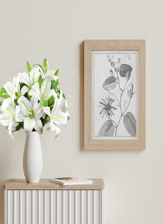 Ikosora 12 Pcs White Artificial Lily Flower, Realistic Long Stem Real Touch Stargazer Lily, Faux Lily Flower Fake Floral with Rods for Home Party Wedding Table Centerpiece Garden DIY Craft Decoration - Image 4