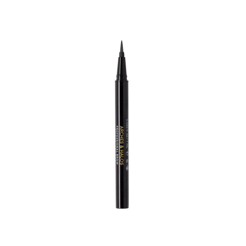Arches & Halos Arches and Halos Fine Bristle Tip Pen - Eyebrow Pencils for Women - Vegan Brow Pencil - Smudge-Proof, Buildable Formula - Charcoal - 0.02 oz - Image 1