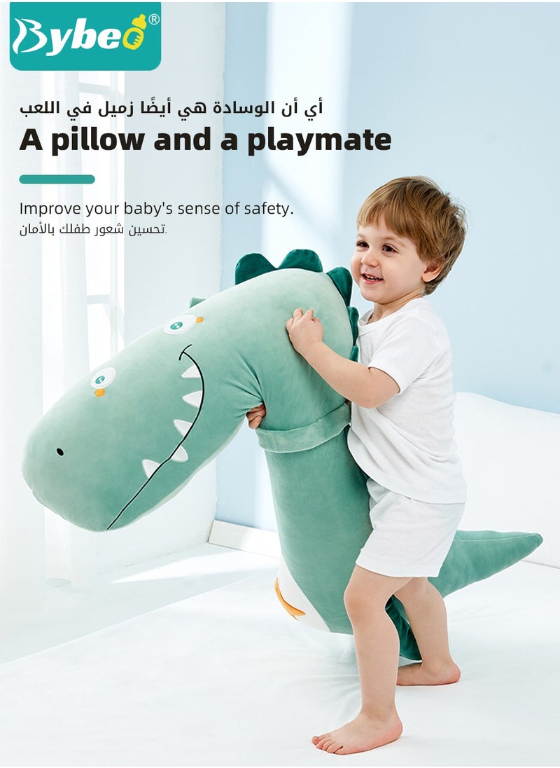 Bybeo 2-In-1 Baby Sleep Soothing Doll, Kids' Dinosaur Doll Plush Pillow, Kids Sleeping Pillow, Stuffed Animal Toy, Soft Cartoon Sleep Pillows, with Detachable Design, Super-Gentle Bedding  - Image 3