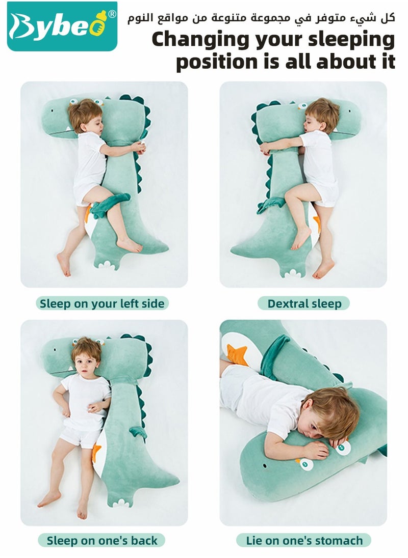 Bybeo 2-In-1 Baby Sleep Soothing Doll, Kids' Dinosaur Doll Plush Pillow, Kids Sleeping Pillow, Stuffed Animal Toy, Soft Cartoon Sleep Pillows, with Detachable Design, Super-Gentle Bedding  - Image 5