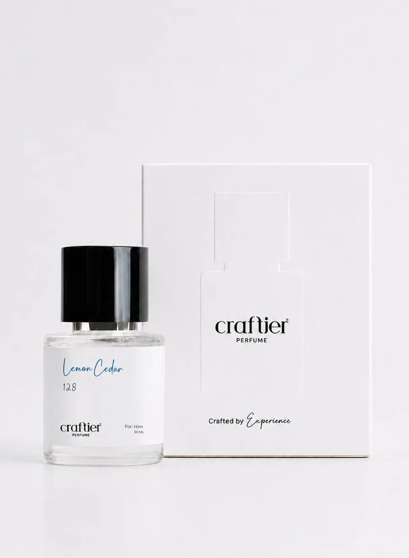 Craftier Perfume  LEMON CEDAR - Inspired of-L'EAU D'ISSEY, Eau De Parfum for Men - 50ml, Long Lasting Citrus Fragrance Upto 16 Hrs, Travel Size Men's Perfume for Men | Best Price UAE