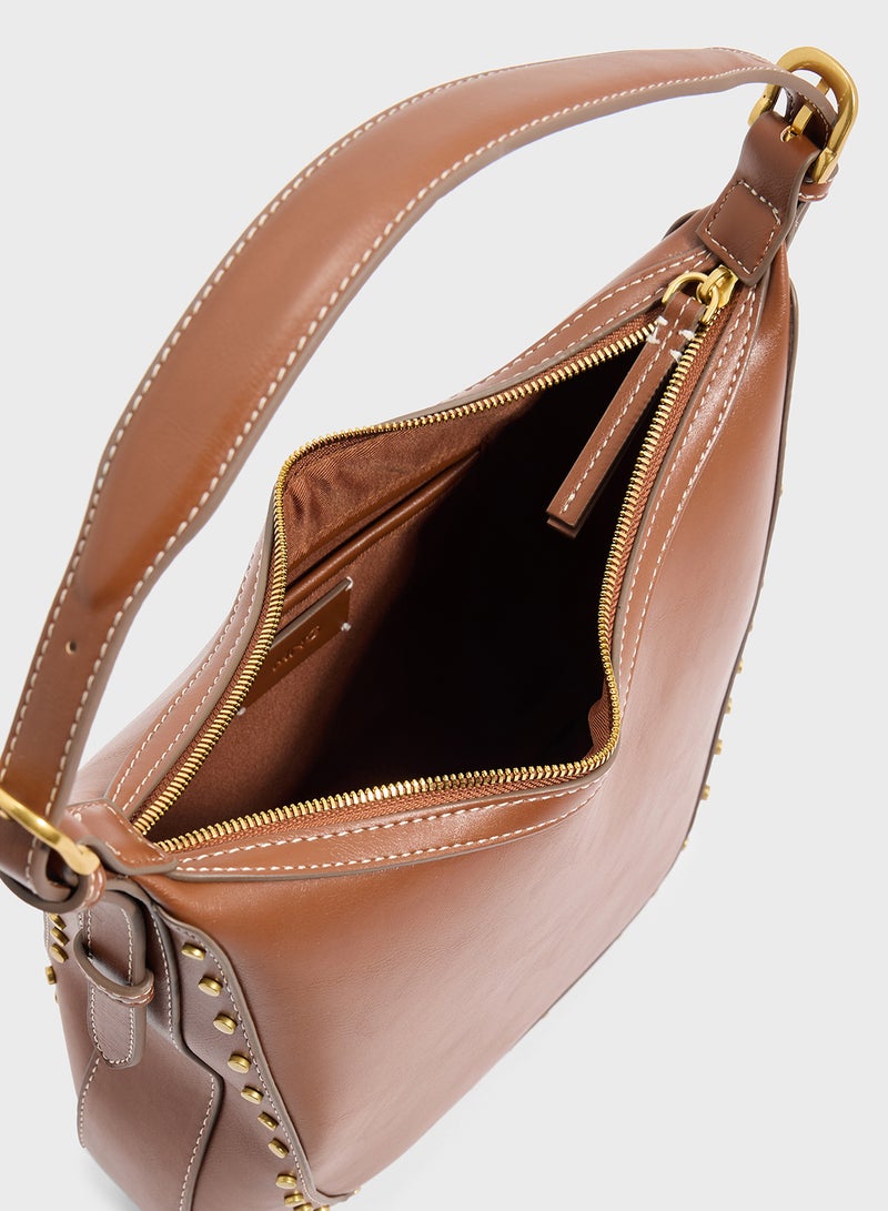 MANGO Studded Shoulder Bag  - Image 5