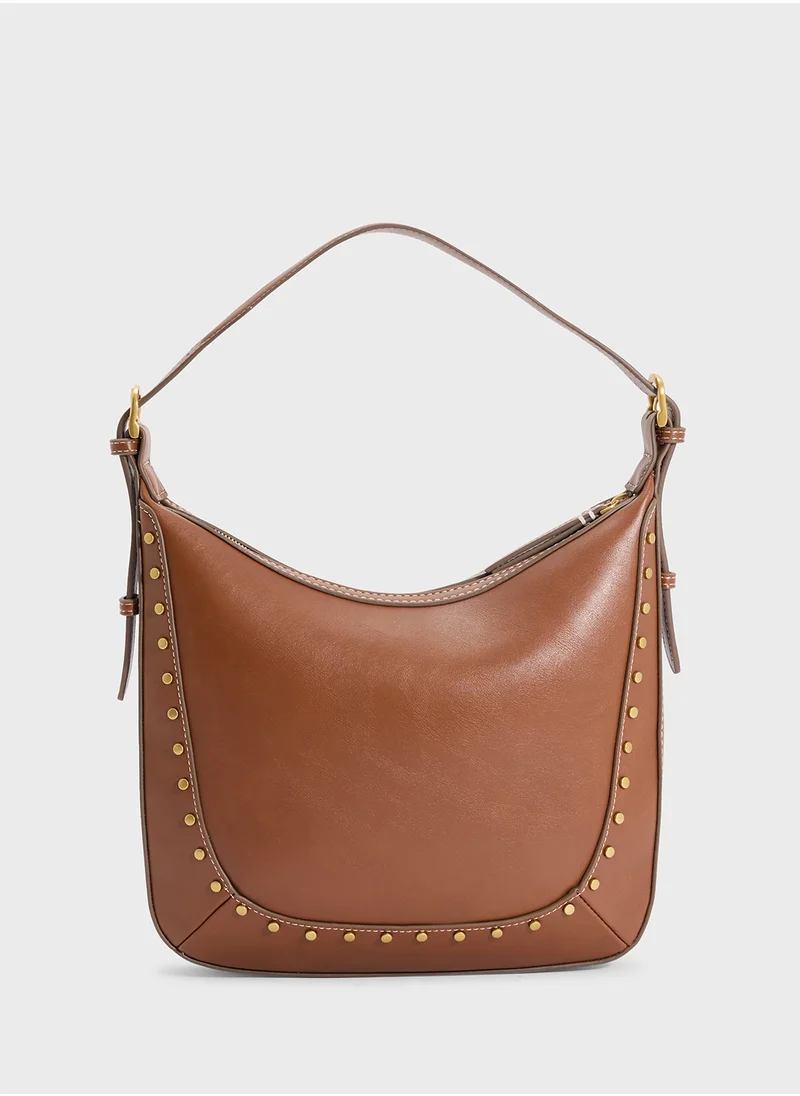 مانجو Studded Shoulder Bag
