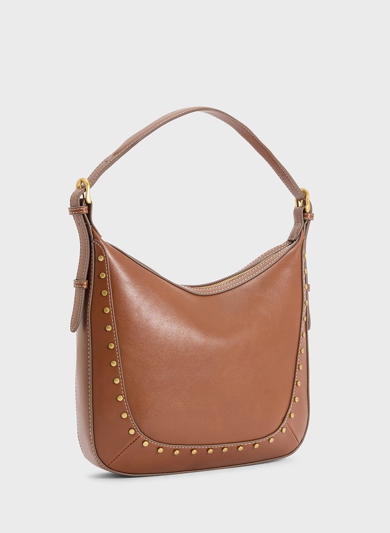 MANGO Studded Shoulder Bag  - Image 3