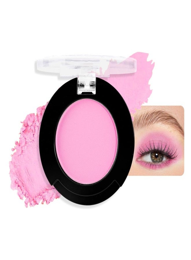 HHLTOH Monochrome Matte Eyeshadow Makeup Palette, Highly Pigmented Purple Pink Eyeshadow Palette, Matte Pressed Powder Eye shadow Makeup, Single Vegan Eye Shadow, Daily Evening Women Girls Eyeshadow Gift 4# - Image 1