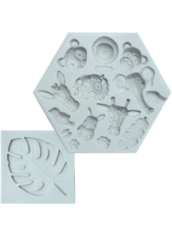 Jungle Safari Animal Cake Mold And Tropical Leaf Fondant Silicone Mold Cupcake Decoration Palm Leaves And Cake Decoration 2 Pcs Tropical Theme Baking Molds For Birthday Baby Shower Party - pzsku/ZAACB28E9A1A48001EFFDZ/45/_/1686212416/c568f981-6731-4b85-82a4-d2830ef1e401