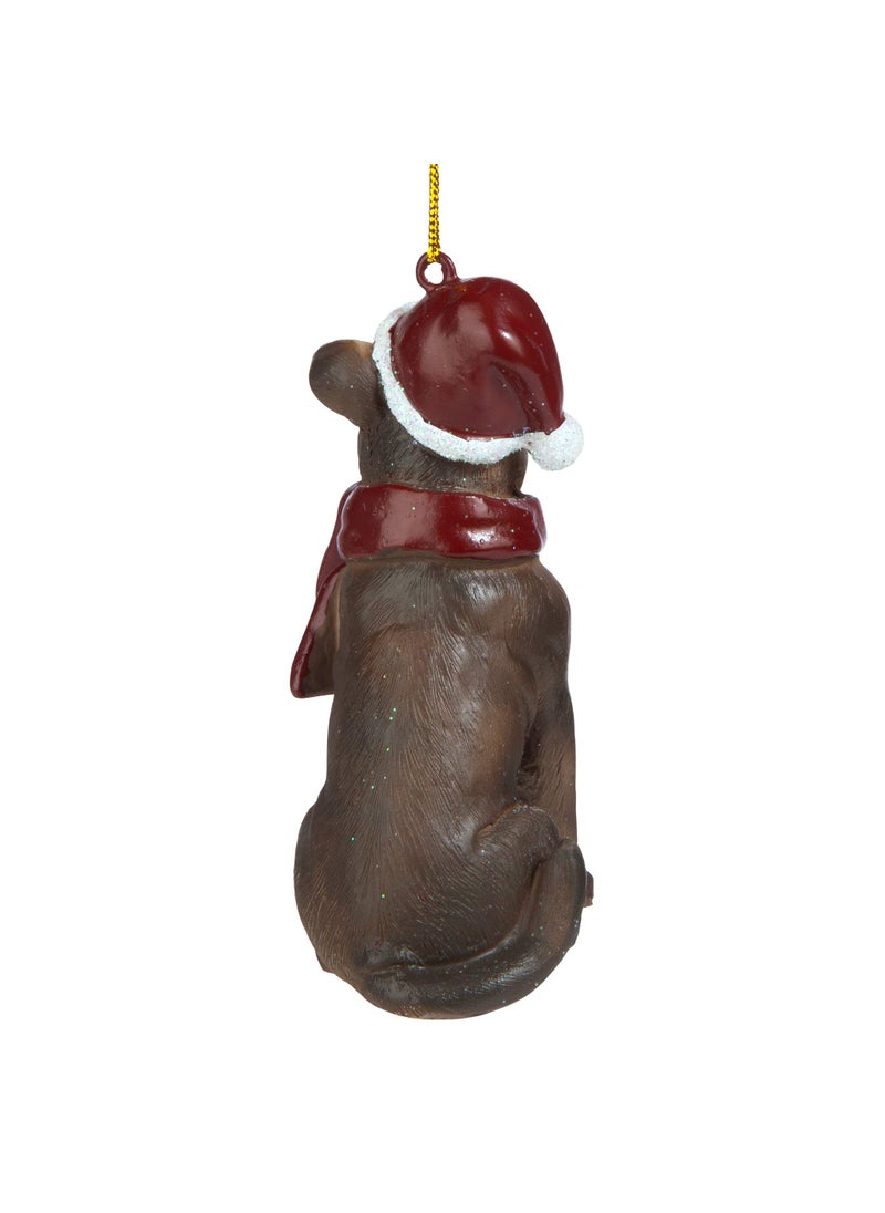 Design Toscano Design Toscano JH576312 Christmas Xmas Pitbull Holiday Dog Ornaments  - Image 3