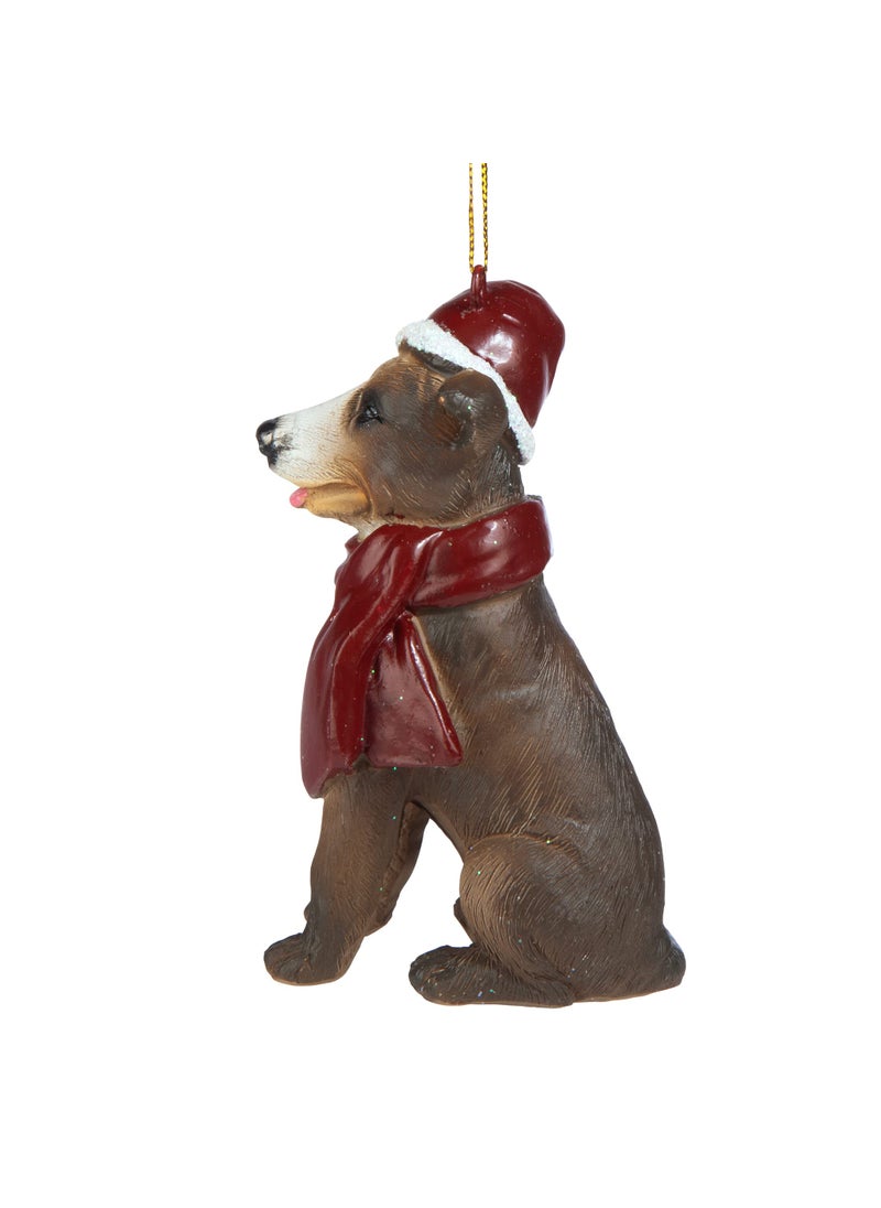 Design Toscano Design Toscano JH576312 Christmas Xmas Pitbull Holiday Dog Ornaments  - Image 4
