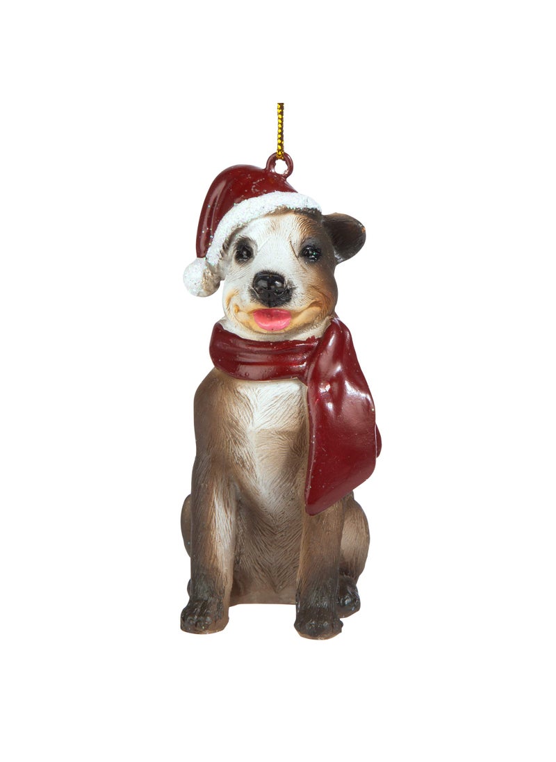 Design Toscano Design Toscano JH576312 Christmas Xmas Pitbull Holiday Dog Ornaments  - Image 1
