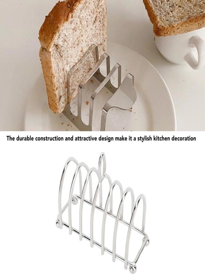 HAOHIZE Toast Bread Rack Holder, Stainless Steel Toast Rack Easy To Cleanse Vintage proof Toast Bread Rack Holder for Baking Style Cooling Racks Air Fryer Accessories (Style 3) - Image 5