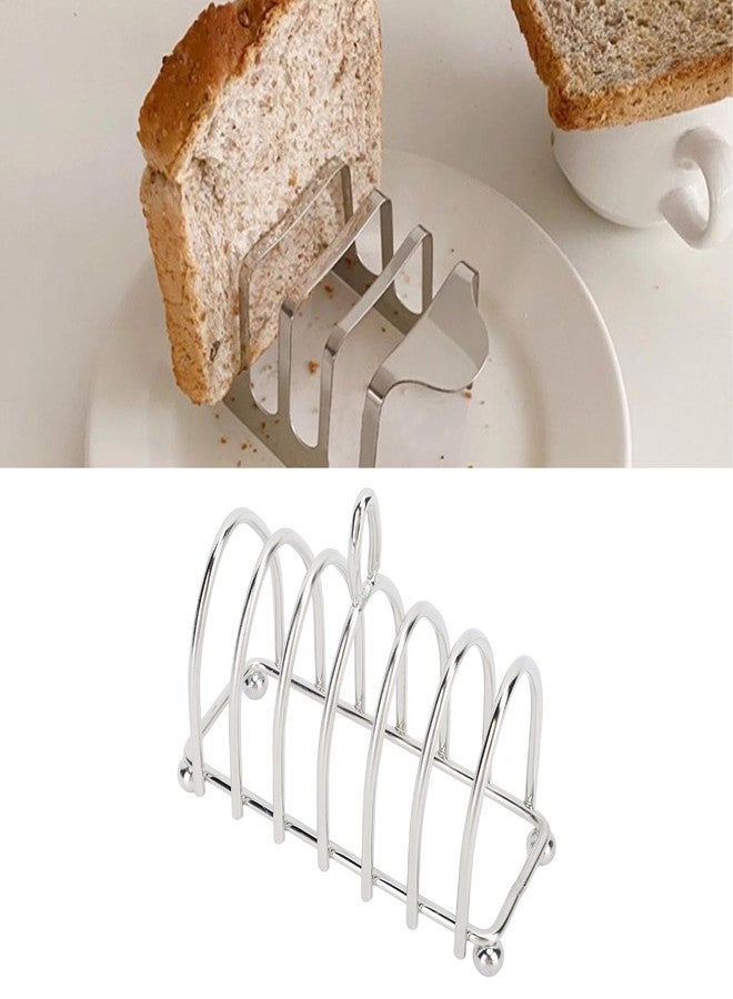 HAOHIZE Toast Bread Rack Holder, Stainless Steel Toast Rack Easy To Cleanse Vintage proof Toast Bread Rack Holder for Baking Style Cooling Racks Air Fryer Accessories (Style 3) - Image 3