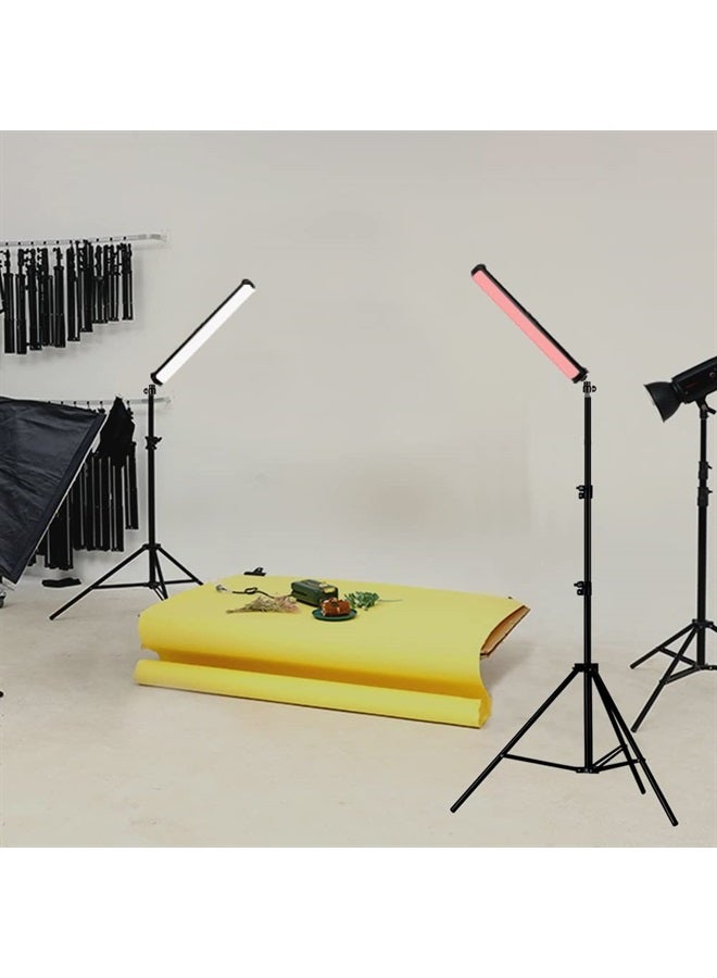ITOTIN RGB Led Video Light Wand Stick, 360° Full Color Portable Studio Handheld Photography Lighting Wand 5000mAh Rechargeable Battery & Magnet with 27"-80" Tripod Stand-2 Kit - Image 3