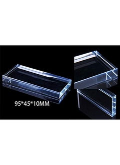Sinen Pro Nail Art Painting Color Toning Glass Board Glass Makeup Palette Eyelash Extension Adhesive Glue Pallet Glass Palette Stand（2 x 4 Inch ）  - Image 3
