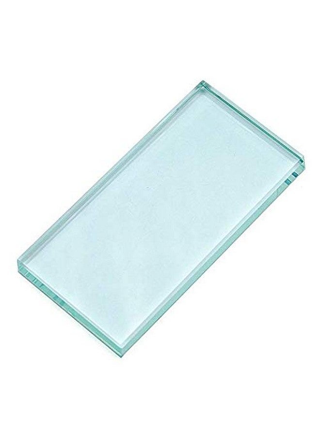 Sinen Pro Nail Art Painting Color Toning Glass Board Glass Makeup Palette Eyelash Extension Adhesive Glue Pallet Glass Palette Stand（2 x 4 Inch ） - Image 1