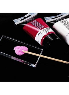 Sinen Pro Nail Art Painting Color Toning Glass Board Glass Makeup Palette Eyelash Extension Adhesive Glue Pallet Glass Palette Stand（2 x 4 Inch ）  - Image 5