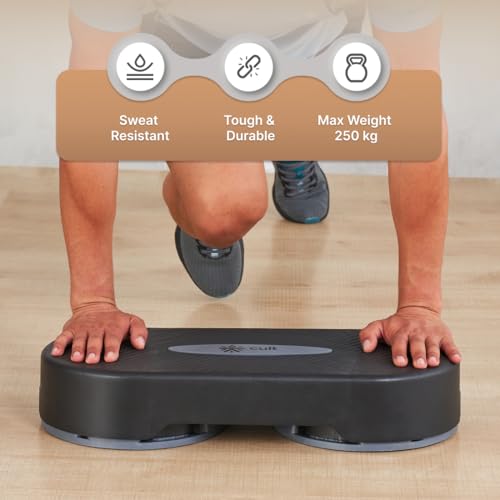 CULT Adjustable Aerobic Stepper for Home Gym & Fitness Non-Slip Platform, 3-Level Height Adjustment, Anti-Skid Rubber Pads Cardio, HIIT & Strength Training Step Board (Up to 250 Kg) - Image 3