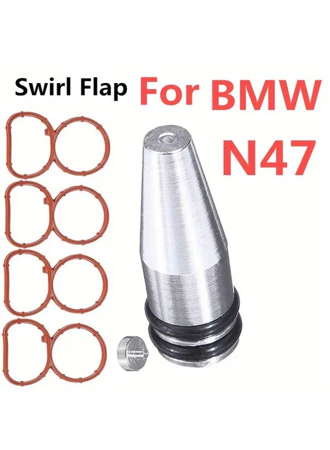 Silvery 22mm Swirl Valve Disc for Diesel Engine Intake Manifold Includes Gasket - Image 1