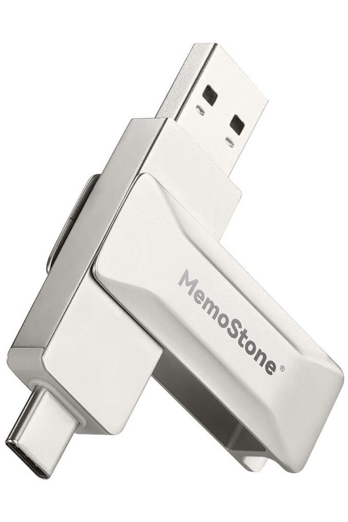 KingSpec KingSpec MemoStone 512GB/1TB External SSD – USB Type-C & Type-A Interface, Up to 550MB/s Read Speed, Portable High-Speed Solid State Drive for Smartphones, Laptops, Tablets, PCs - Image 1