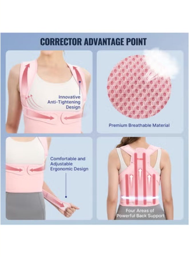 Bukela Back Brace Posture Corrector for Women, Shoulder Straightener Adjustable Full Back Support Upper and Lower Back Pain Relief - Scoliosis Hunchback Hump Thoracic Spine Corrector Large - Image 5