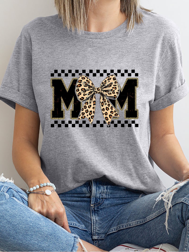 Independent Station Women'S Tops Round Neck Cartoon Printed Short-Sleeved T-Shirt-M - Image 1