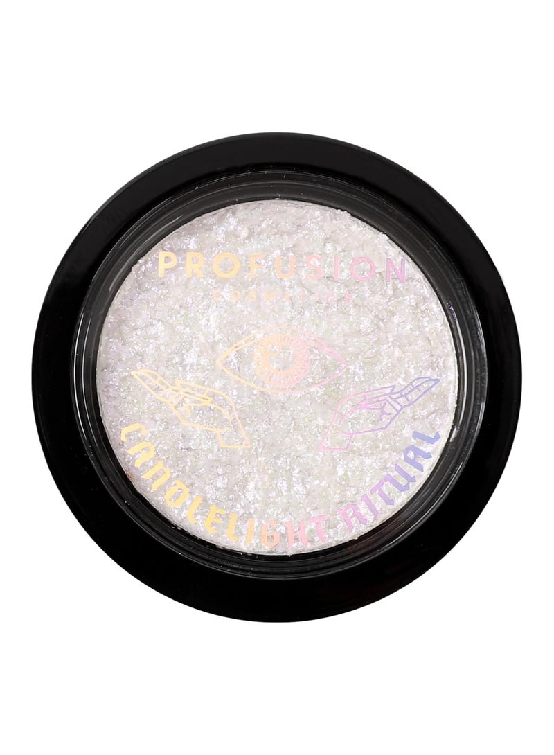 profusion Cosmetics Rituals Candlelight Frosted Highlighter Achieve Radiant Skin with Premium Highlighter Ultra Reflective and Shimmery Makeup kit with Long Wearing Buildable Coverage Full Moon - Image 2