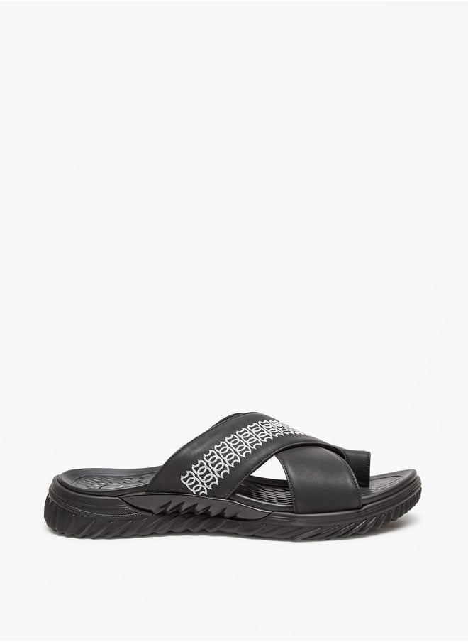 Al Waha Textured Slip-On Arabic Sandals  - Image 3