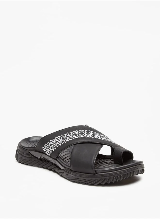 Al Waha Textured Slip-On Arabic Sandals