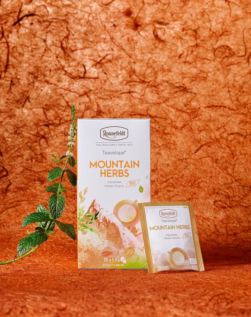 Ronnefeldt Teavelope® Mountain Herbs Herbal Infusion - 25 Count - Image 3