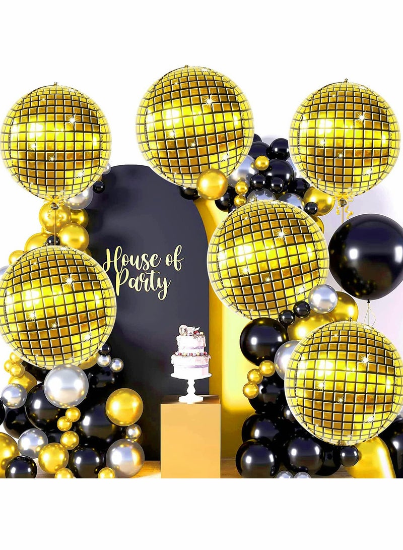 KASTWAVE Mirror Balloons, 6 Pcs Disco Metallic Balloons for 70s Party Decorations - Image 2