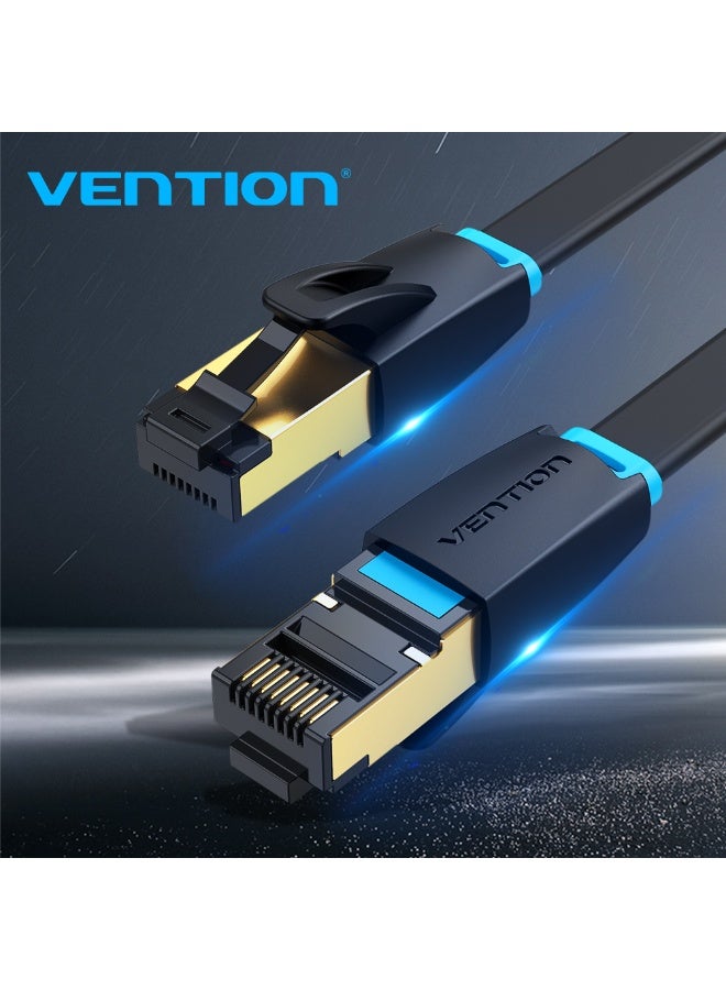 VENTION Flat Cat.8 Patch Cable 0.5M Black Model # IKCBD - Image 2