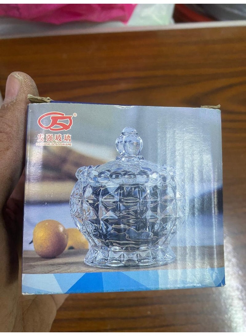 بونبونيرا وسكرية زجاج، وعاء حلوى متعدد الاستخدام صغيره - Image 3