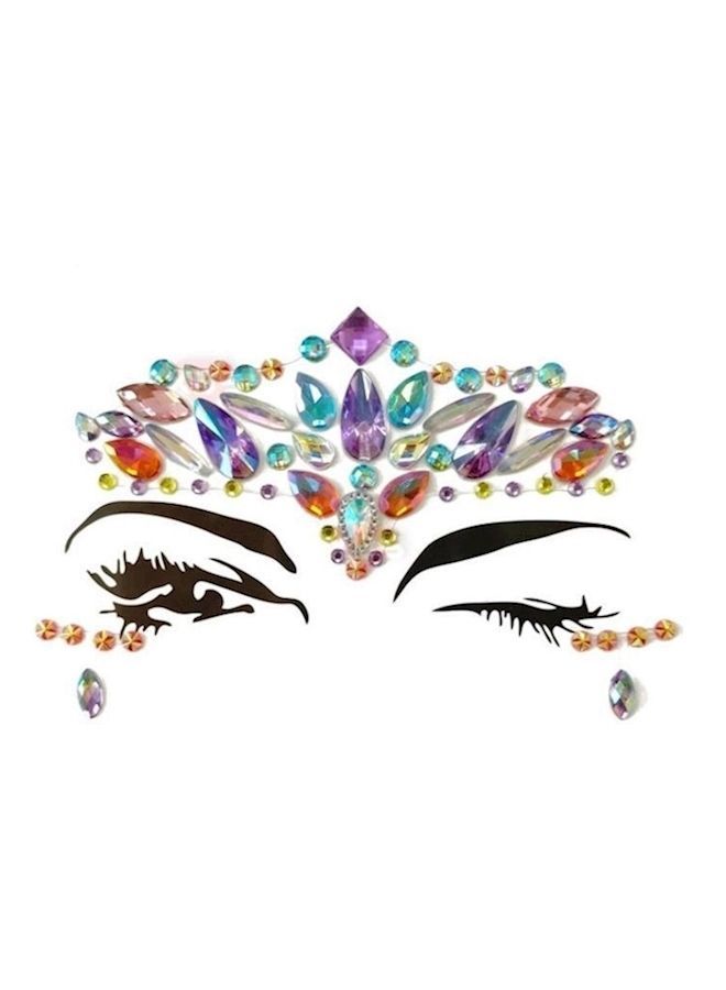 NIBEMINENT Tattoo Glitter Crystal Temporary Stickers Multicolor