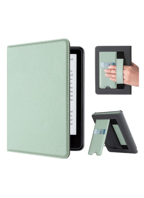 Kindle Paperwhite Durable PU Leather Cover (5th Generation-2021) - Green