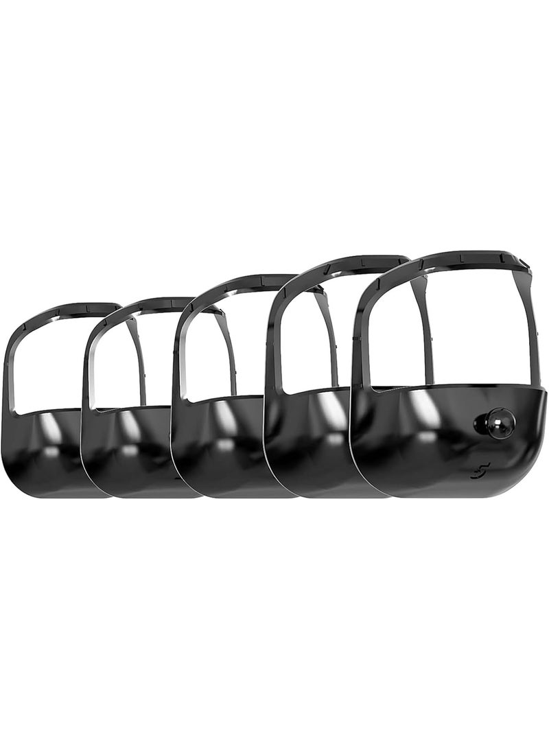 مجموعة من 5 قطع أدوات تشكيل وتحديد اللحية للرجال قالب تشذيب اللحية مناسب للسكسوكة والشارب - Image 4