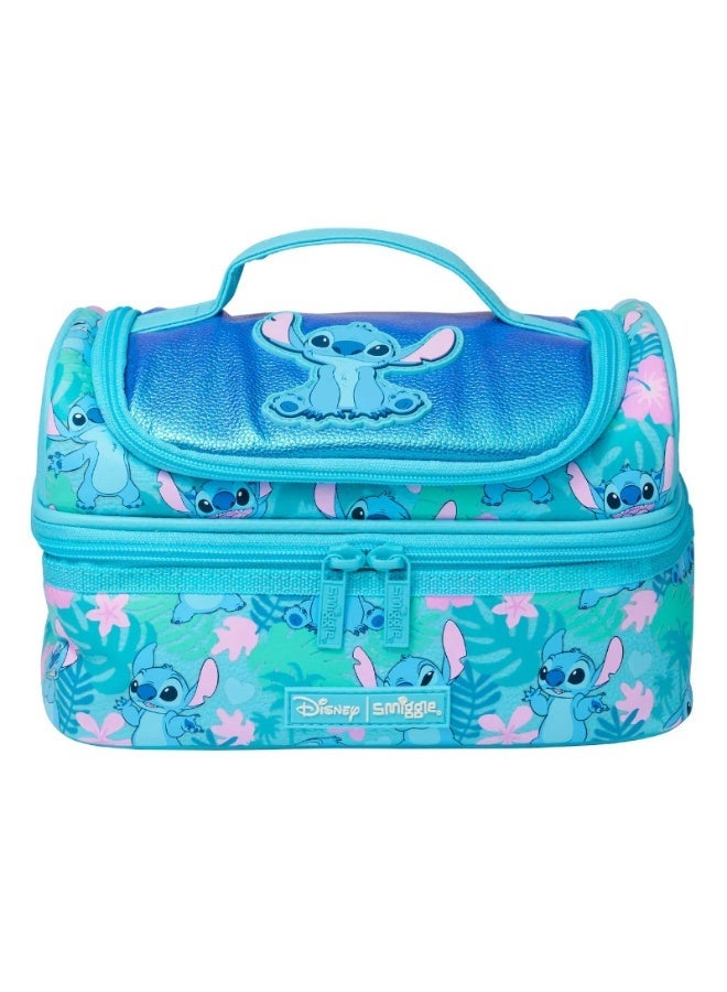 Smiggle Children's Double-Layer Insulated Lunch Bag with Cartoon Print, Student Lunchbox, Portable Large Capacity Food Carrier Bag - Image 1