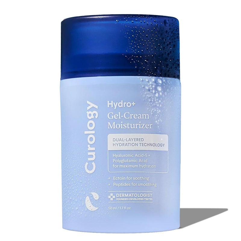 Curology Hydro Gel Cream Moisturizer Lightweight Face Lotion Hydrating Hyaluronic Acid5 Complex Sensitive Skin Care Fragrance Free 17 fl oz