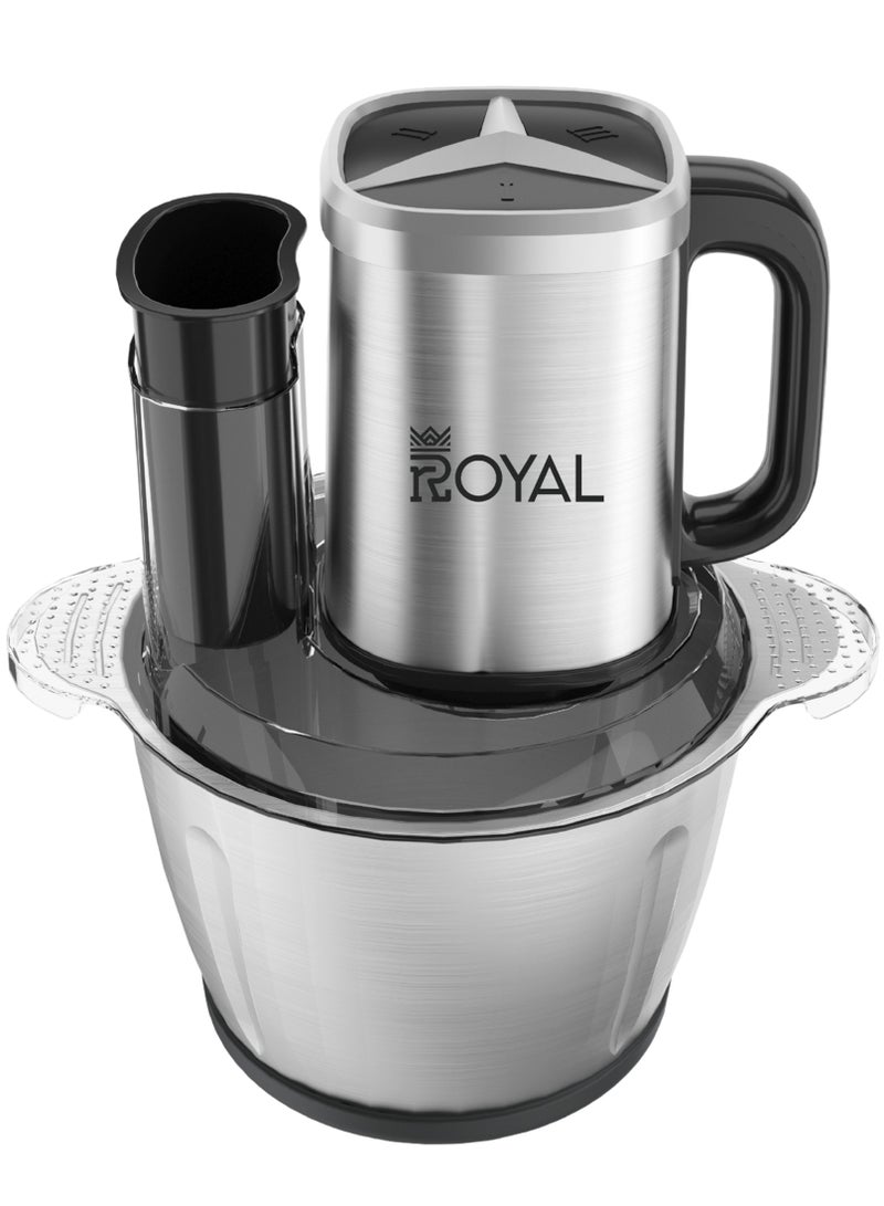 Royal Multipurpose Chopper, 3L Large Capacity, 400W, 3 Speed Levels - Image 1
