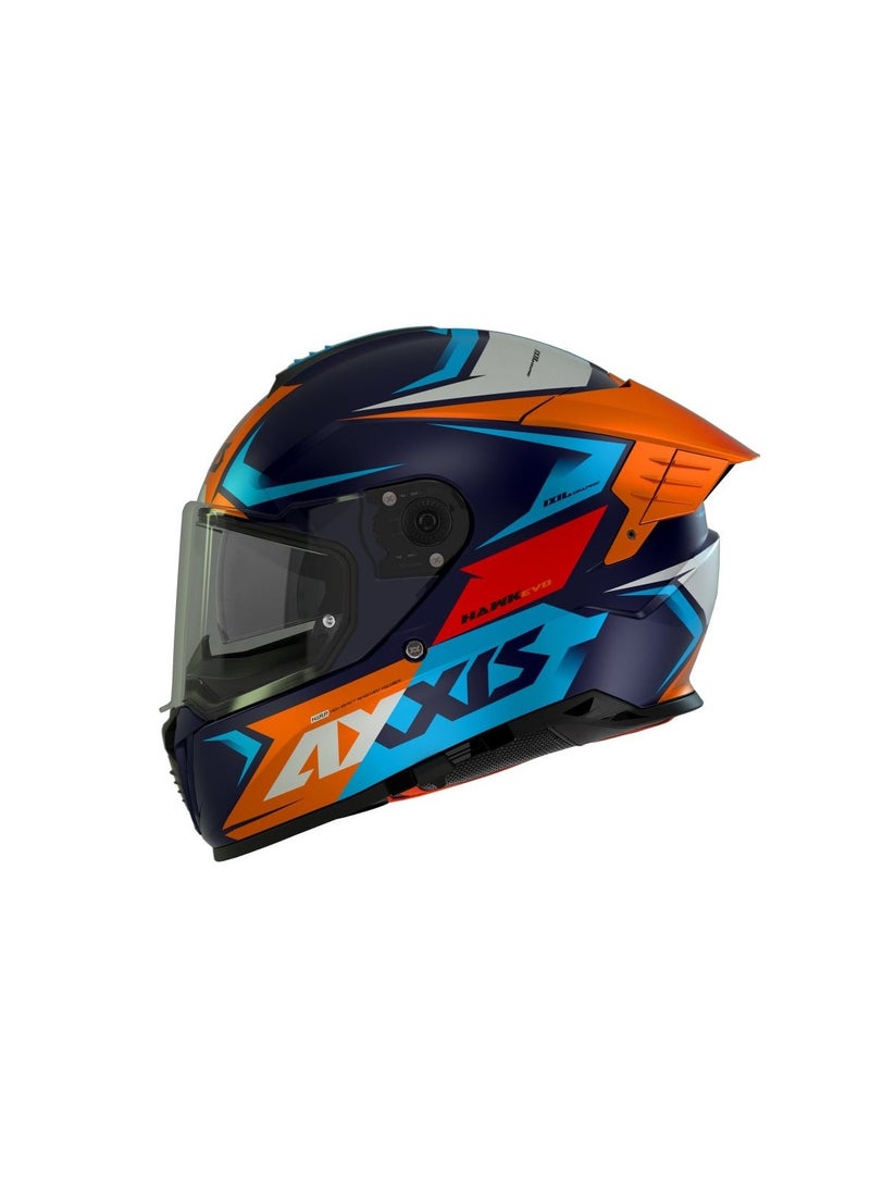 AXXIS - Hawk Evo C14 Matt Orange Helmet - Image 1