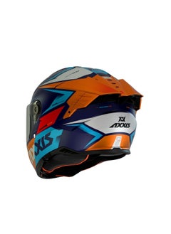 AXXIS Hawk Evo C14 Matt Orange Helmet  - Image 2