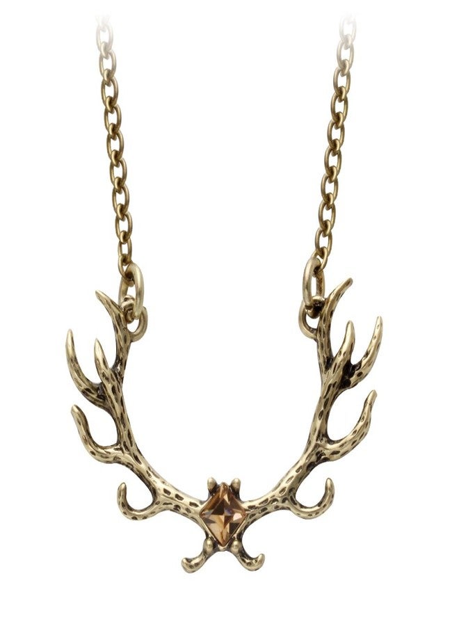 SENFAI Santa Elk Antlers Antique Bronze Antlers Necklace (Bronze) - Image 1
